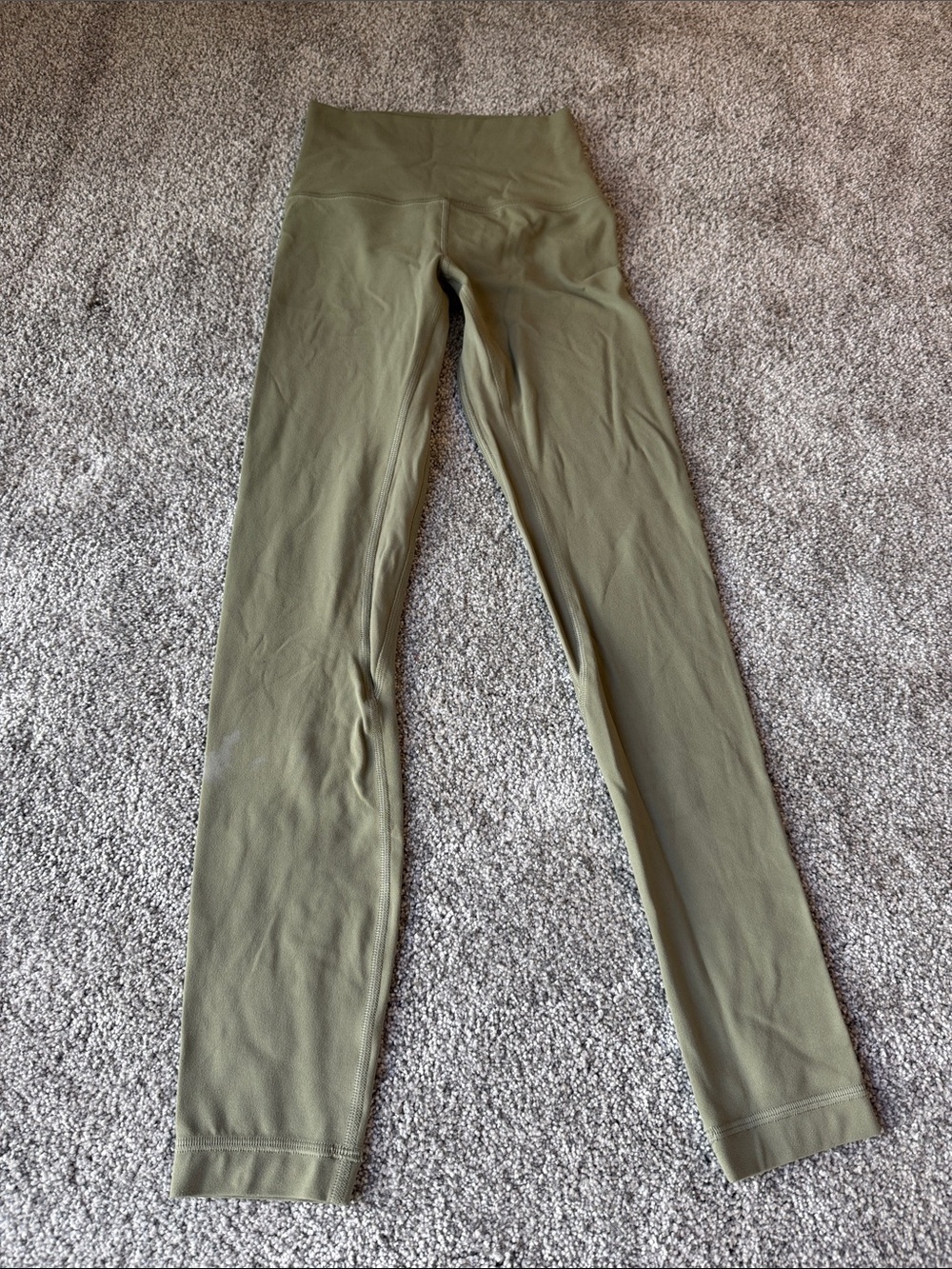 Lululemon Olive Green High-Rise Leggings - Workout Tights